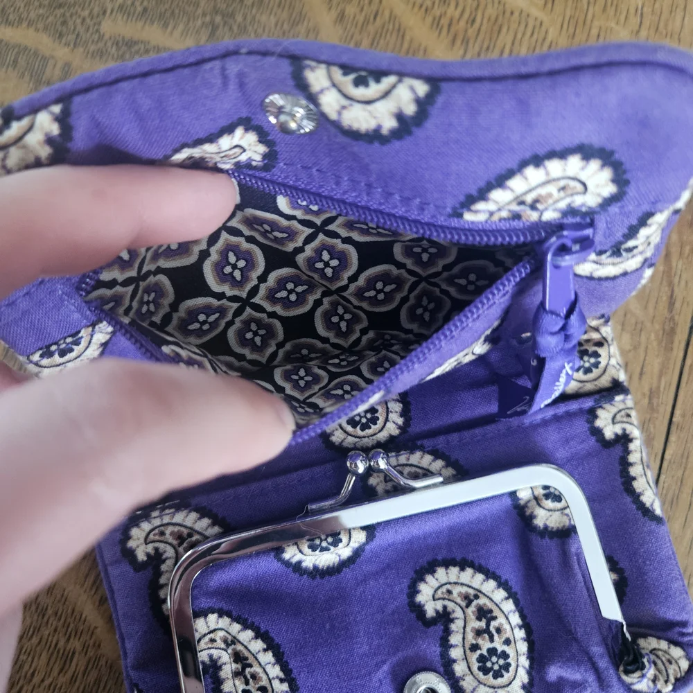 Vera Bradley Purple Paisley Wallet